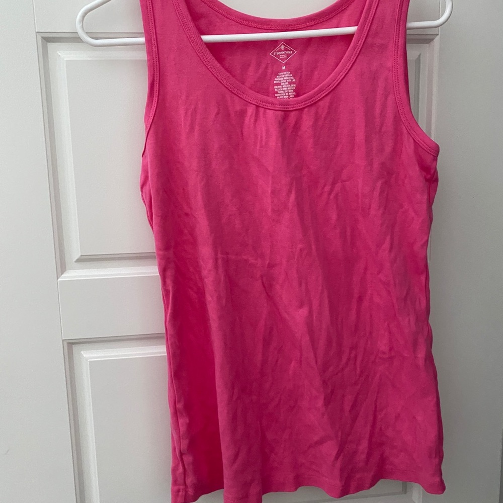 hot pink tank top